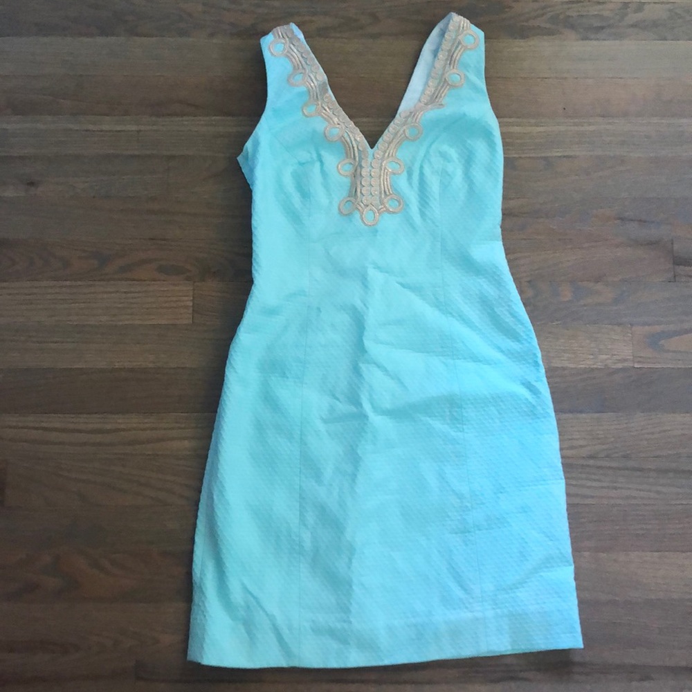 Aqua Blue Lilly Pulitzer Dress